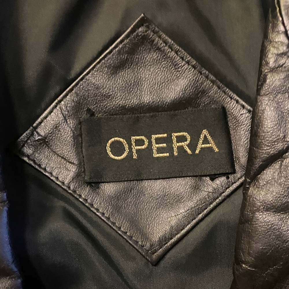 Women's  Black Leather Jacket Quiet Luxury Outdoor XS/XXS Classic Timeless - Picture 2 of 10